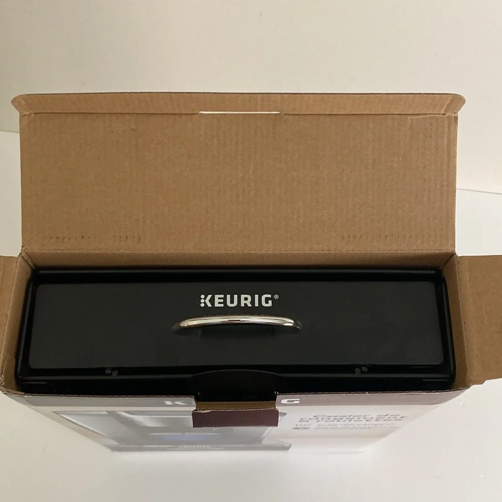Keurig Storage Drawer with wheels for 36 ct K-cups Black and Silver rolling NEW - Picture 7 of 7